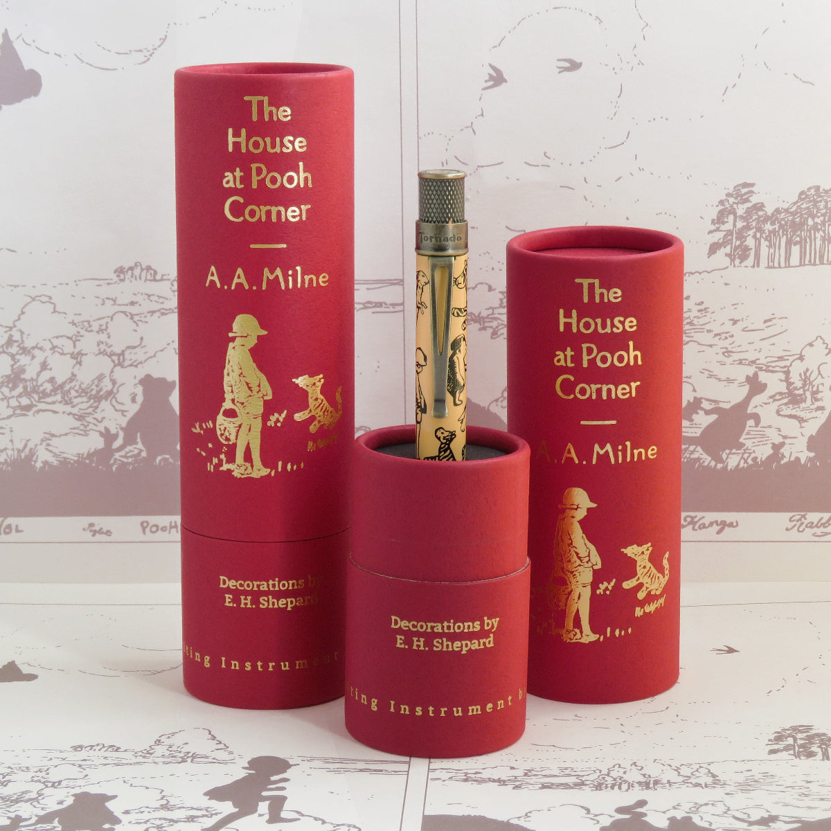 Retro 51 Tornado Rollerball Pen - A.A. Milne The House at Pooh Corner Decorations (E.H. Shepard)-Pen Boutique Ltd