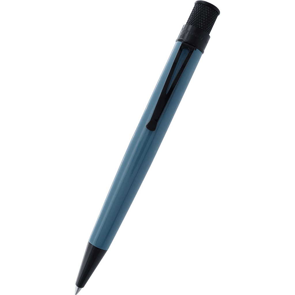 Retro 51 Tornado Stealth Lacquers Rollerball Pen - Slate Blue - Pen Boutique Ltd