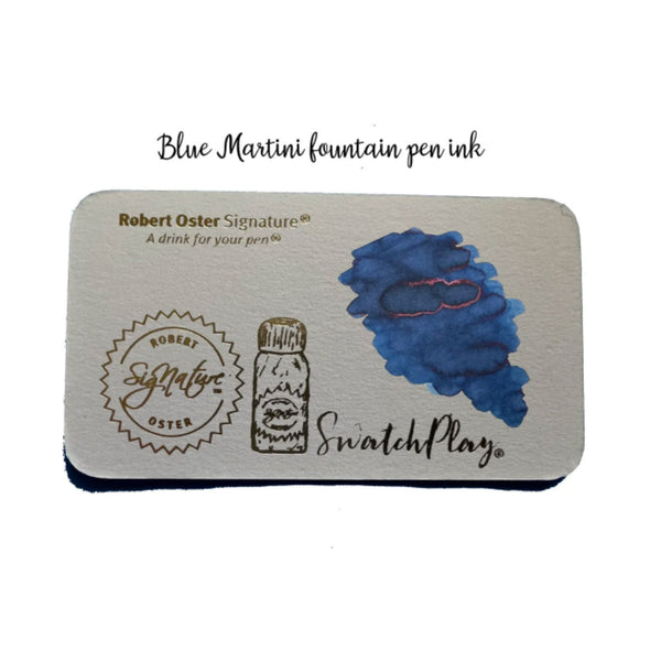 Robert Oster Signature Ink Bottle - Blue Martini-Pen Boutique Ltd