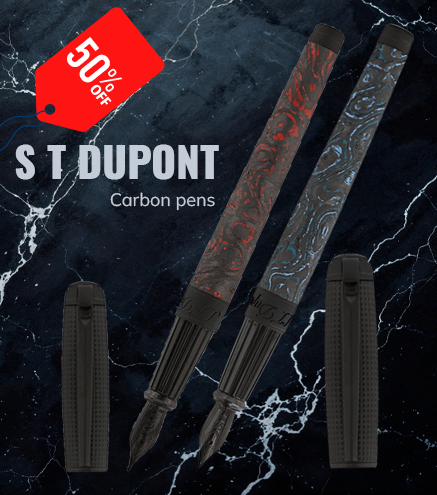 S T Dupont Carbon pens