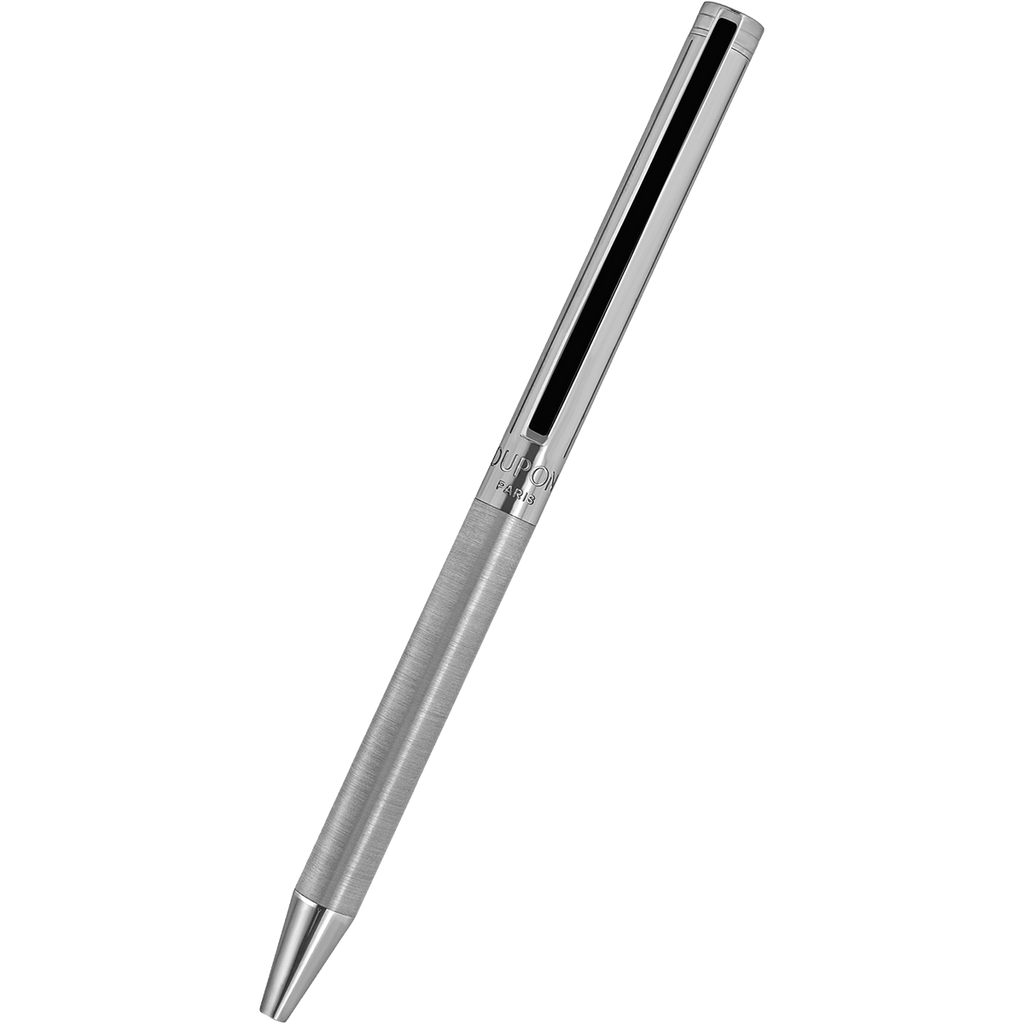 S T Dupont Classique Ballpoint Pen - Brushed Palladium - Pen Boutique Ltd