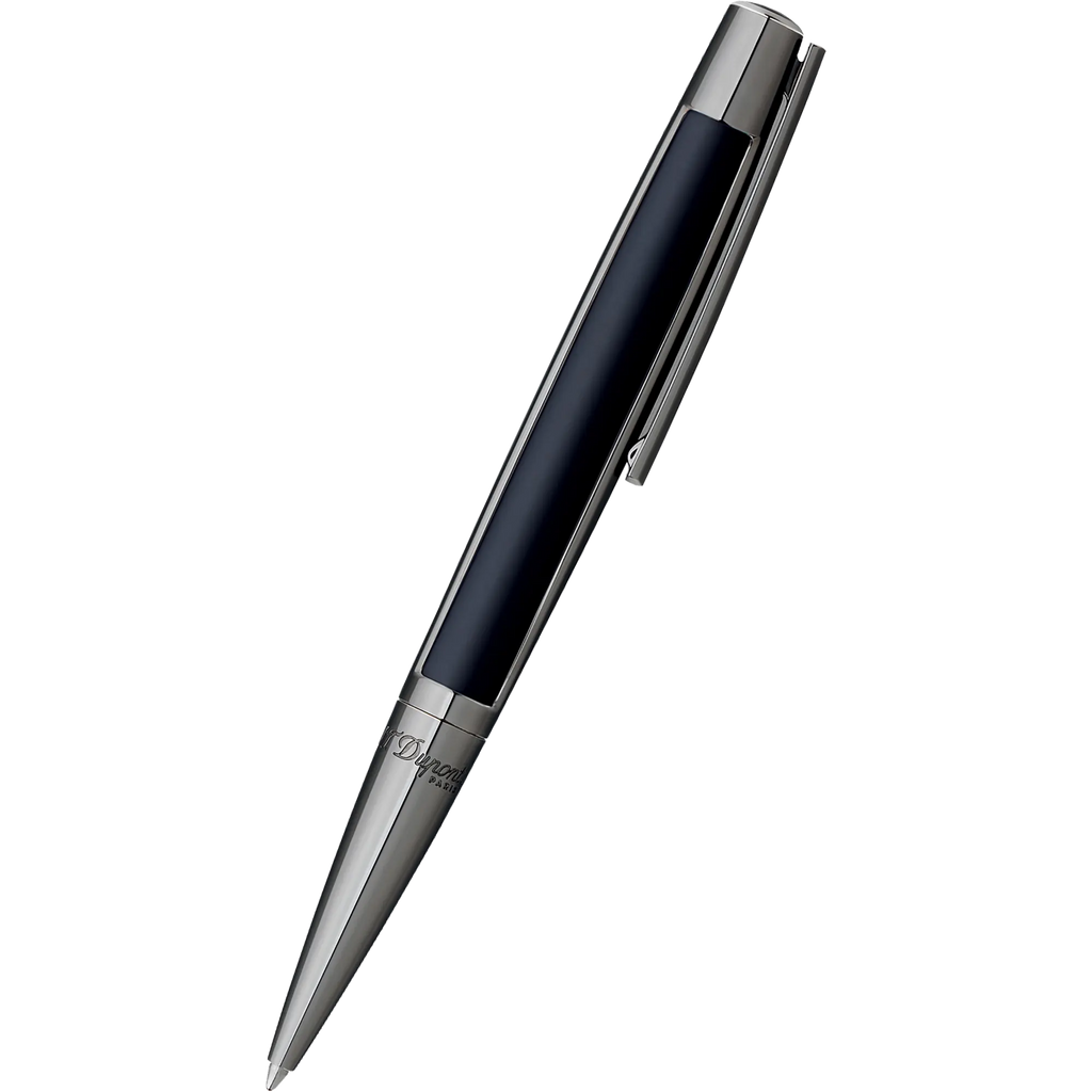 S T Dupont Defi Ballpoint Pen - Gun metal Trim - Black-Pen Boutique Ltd