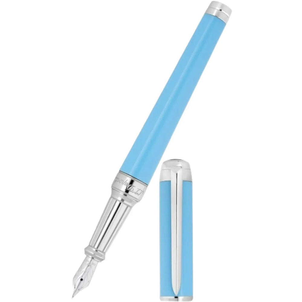 S T Dupont Eternity XL Fountain Pen - Turquoise - Lacquer - 14K Nib
