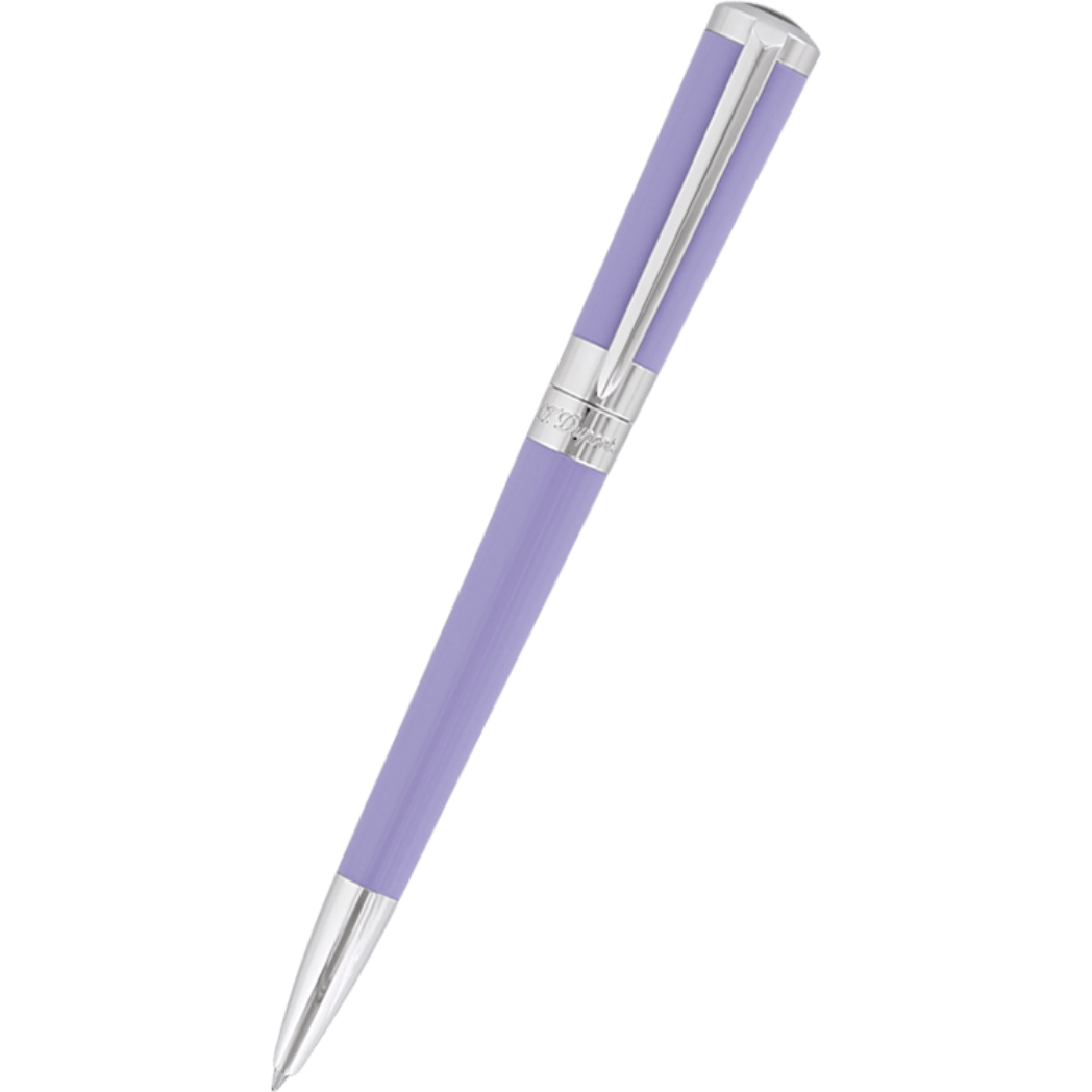 S T Dupont Liberte Ballpoint Pen - Lavender - Palladium Trim-Pen Boutique Ltd