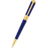 S T Dupont Liberte Ballpoint Pen - Navy - Gold Trim-Pen Boutique Ltd