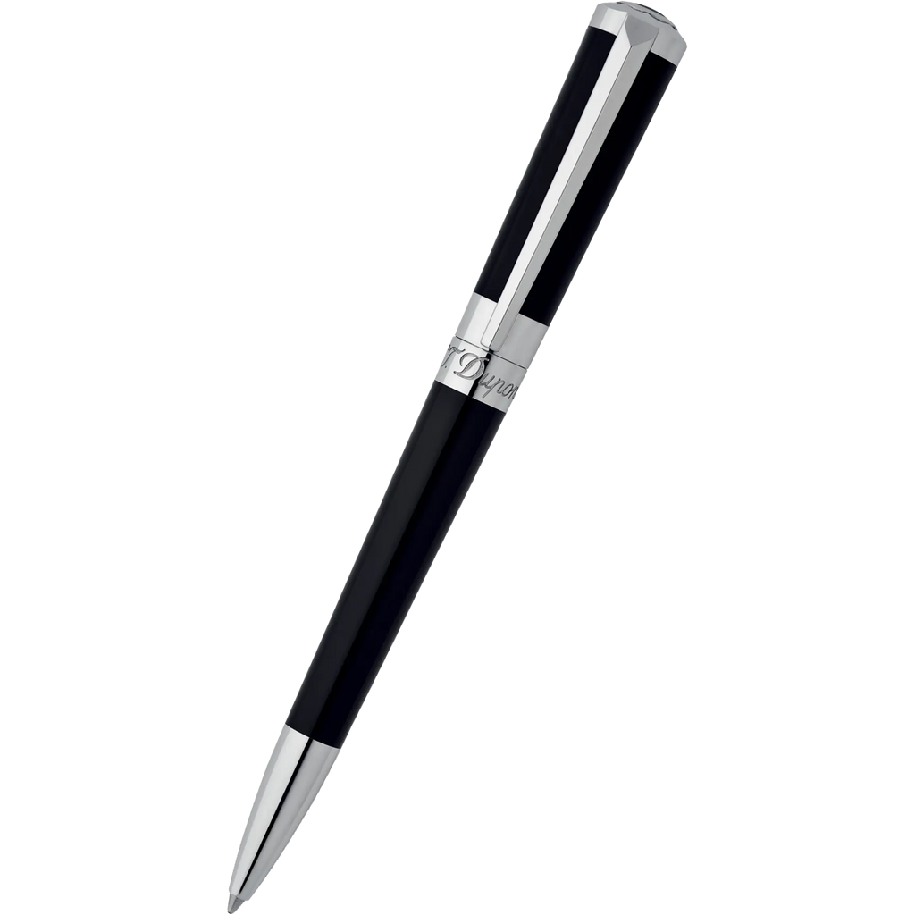 S T Dupont Liberte Black Lacquer Ballpoint Pen-Pen Boutique Ltd