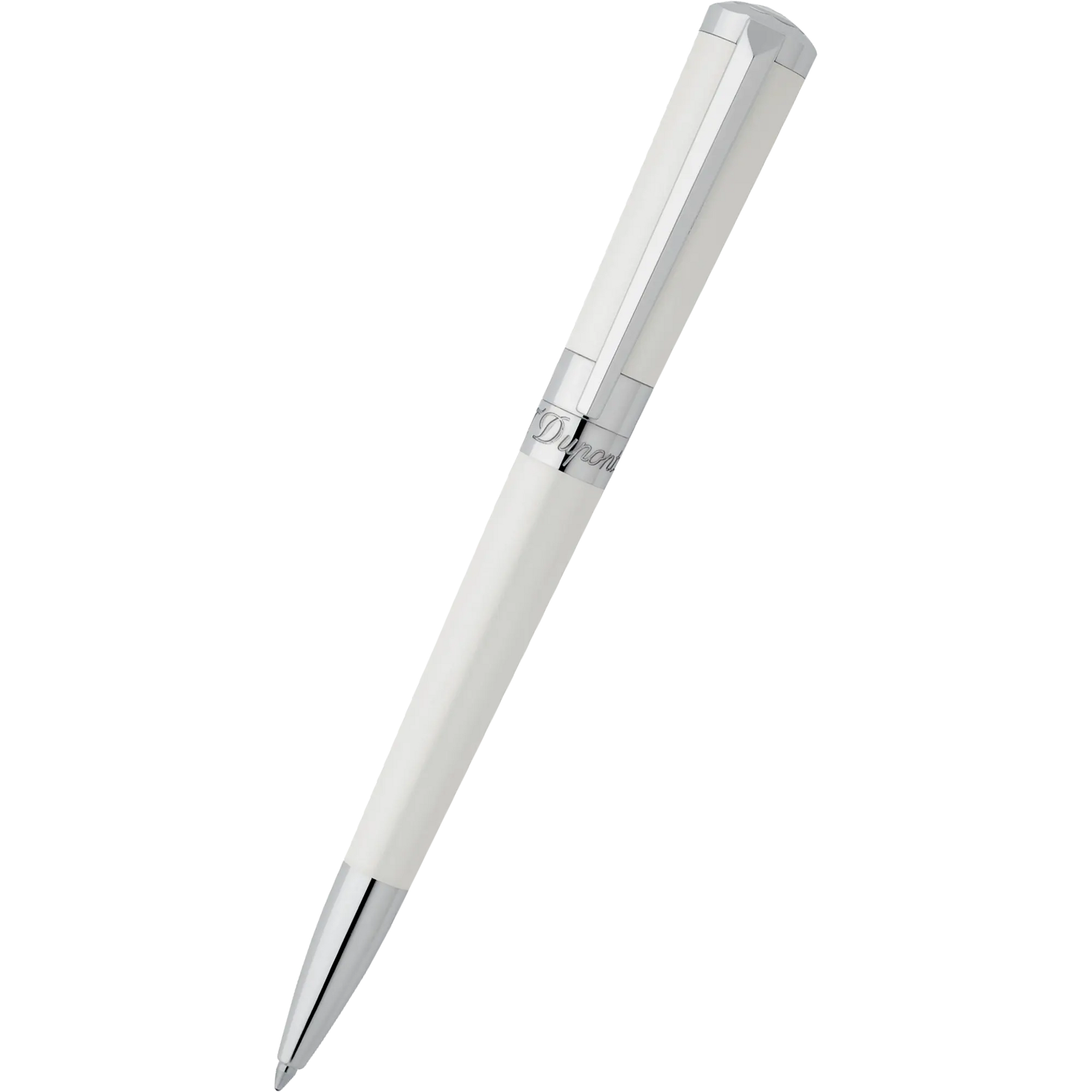 S T Dupont Liberte White Pearl Lacquer Ballpoint Pen