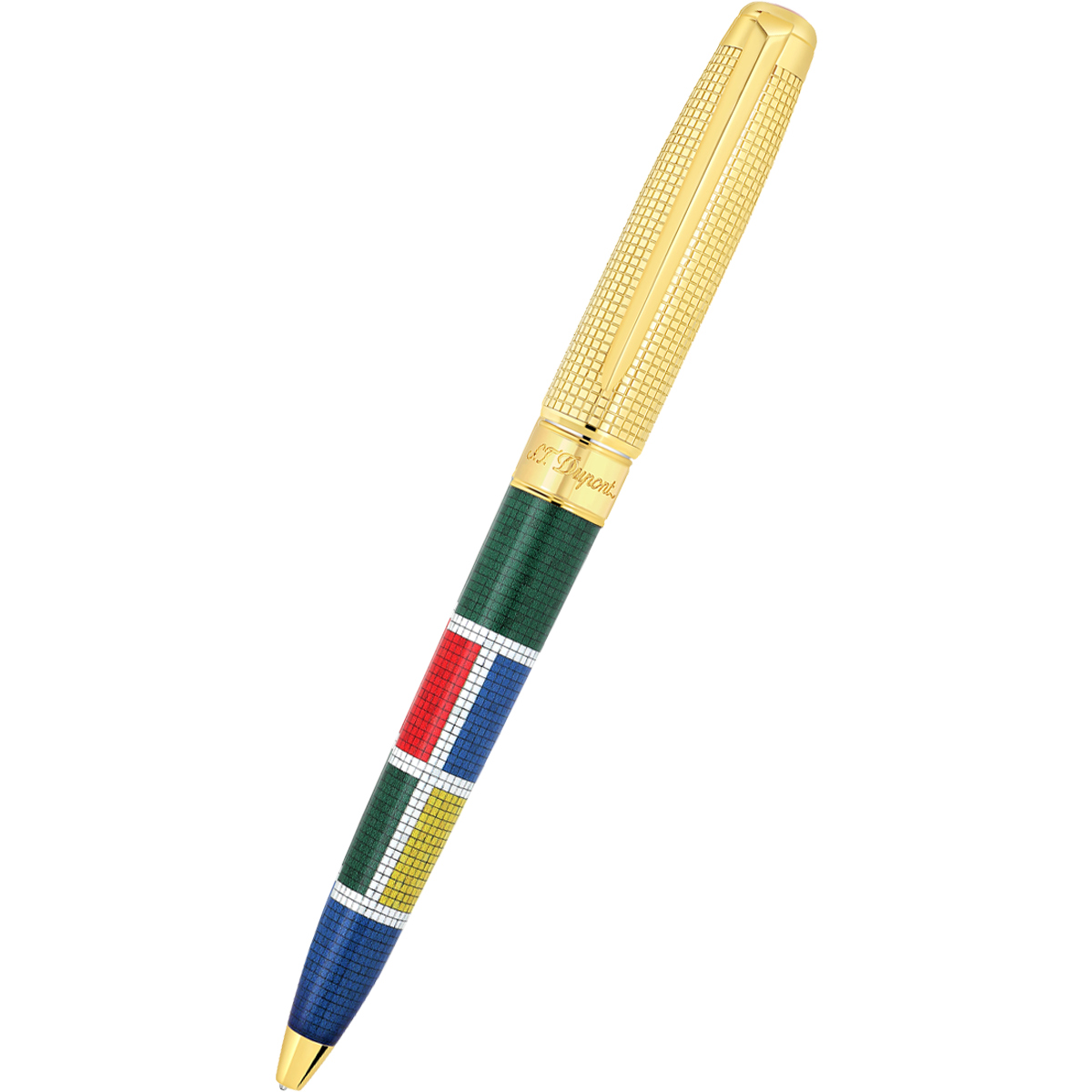 S T Dupont Line D Ballpoint Pen - Eternity Casablanca Multicolor (Large)-Pen Boutique Ltd