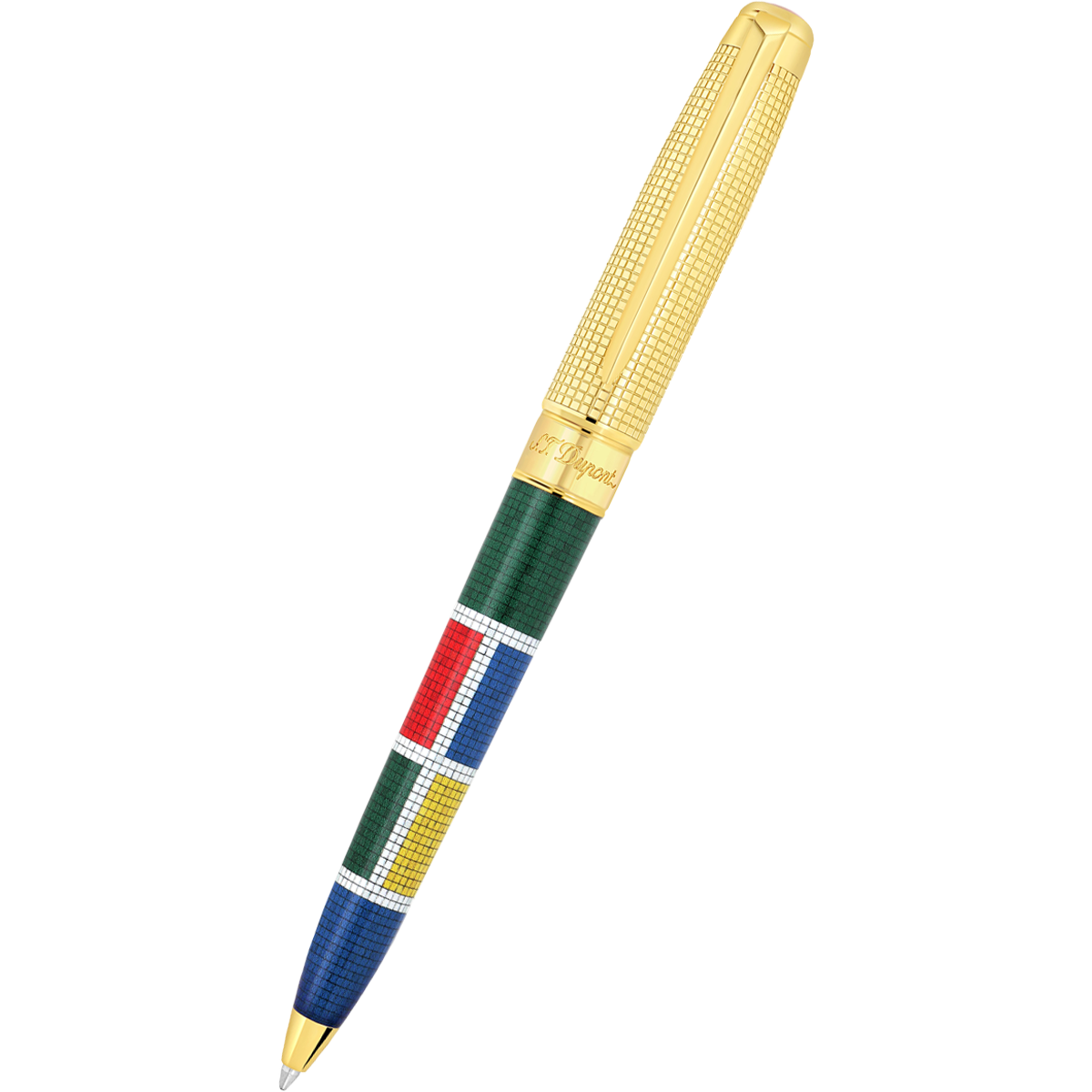 S T Dupont Line D Ballpoint Pen - Eternity Casablanca Multicolor (Large)-Pen Boutique Ltd