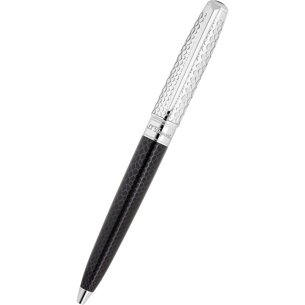 S T Dupont Line D Ballpoint Pen - Wild Eternity - Black (Large)-Pen Boutique Ltd