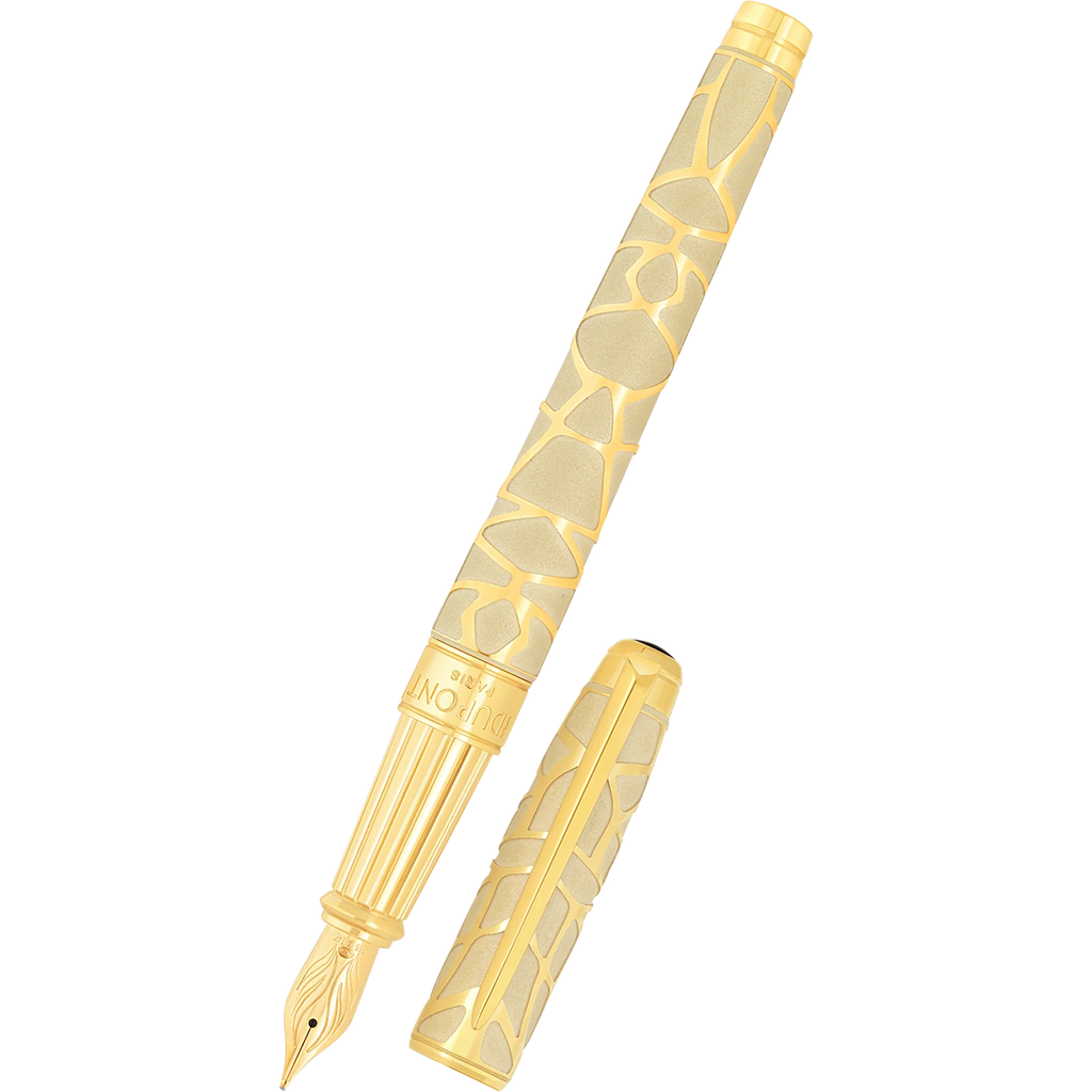 S T Dupont Line D Eternity Fountain Pen - Limited Edition - Orlinski Gold (Large)-Pen Boutique Ltd