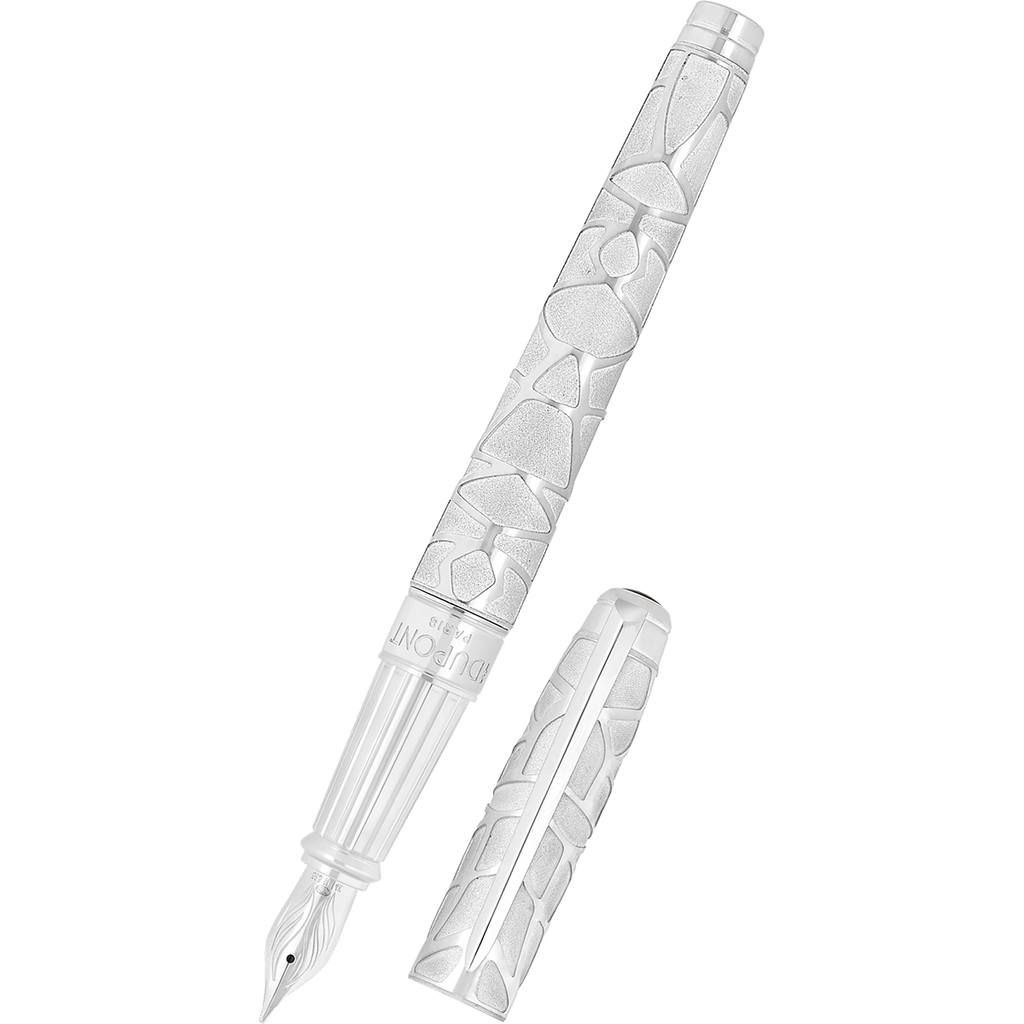S T Dupont Line D Eternity Fountain Pen - Limited Edition - Orlinski Silver - Palladium Trim (Large)-Pen Boutique Ltd