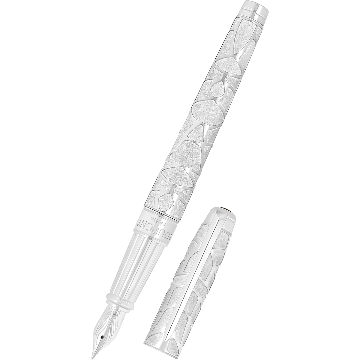 S T Dupont Line D Eternity Fountain Pen - Limited Edition - Orlinski Silver - Palladium Trim (Large)-Pen Boutique Ltd