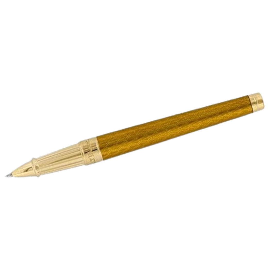 S T Dupont Line D Eternity Rollerball Pen - Honey - Gold Trim-Pen Boutique Ltd