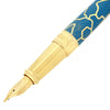 S T Dupont Line D Fountain Pen - Eternity Fender Blue & Golden (Large)-Pen Boutique Ltd
