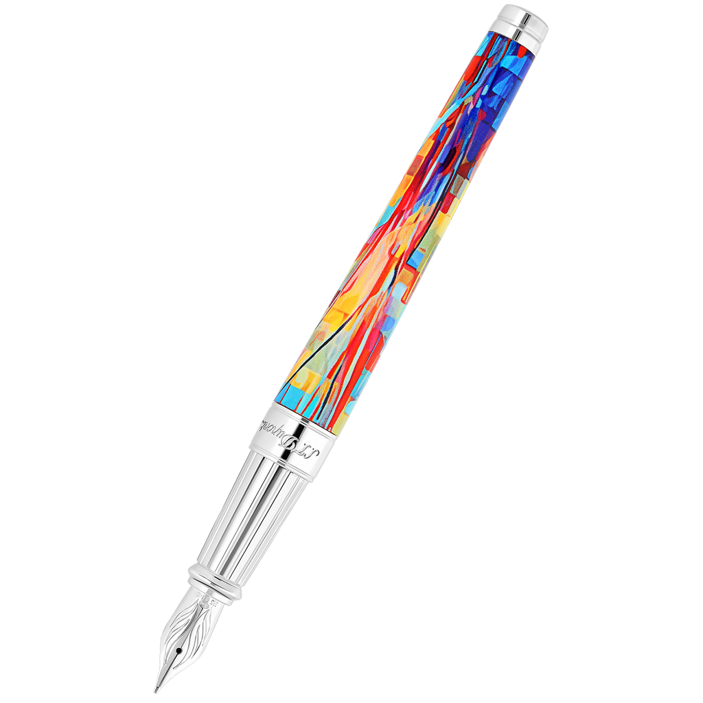 S T Dupont Line D Fountain Pen - Eternity Graff'ty (Large)-Pen Boutique Ltd