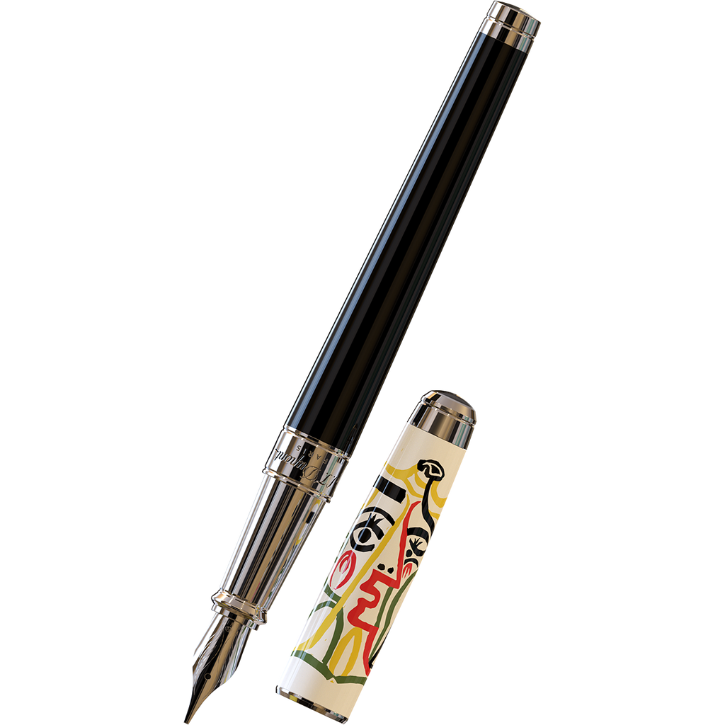 S T Dupont Line D Fountain Pen - Eternity Picasso (Large)-Pen Boutique Ltd
