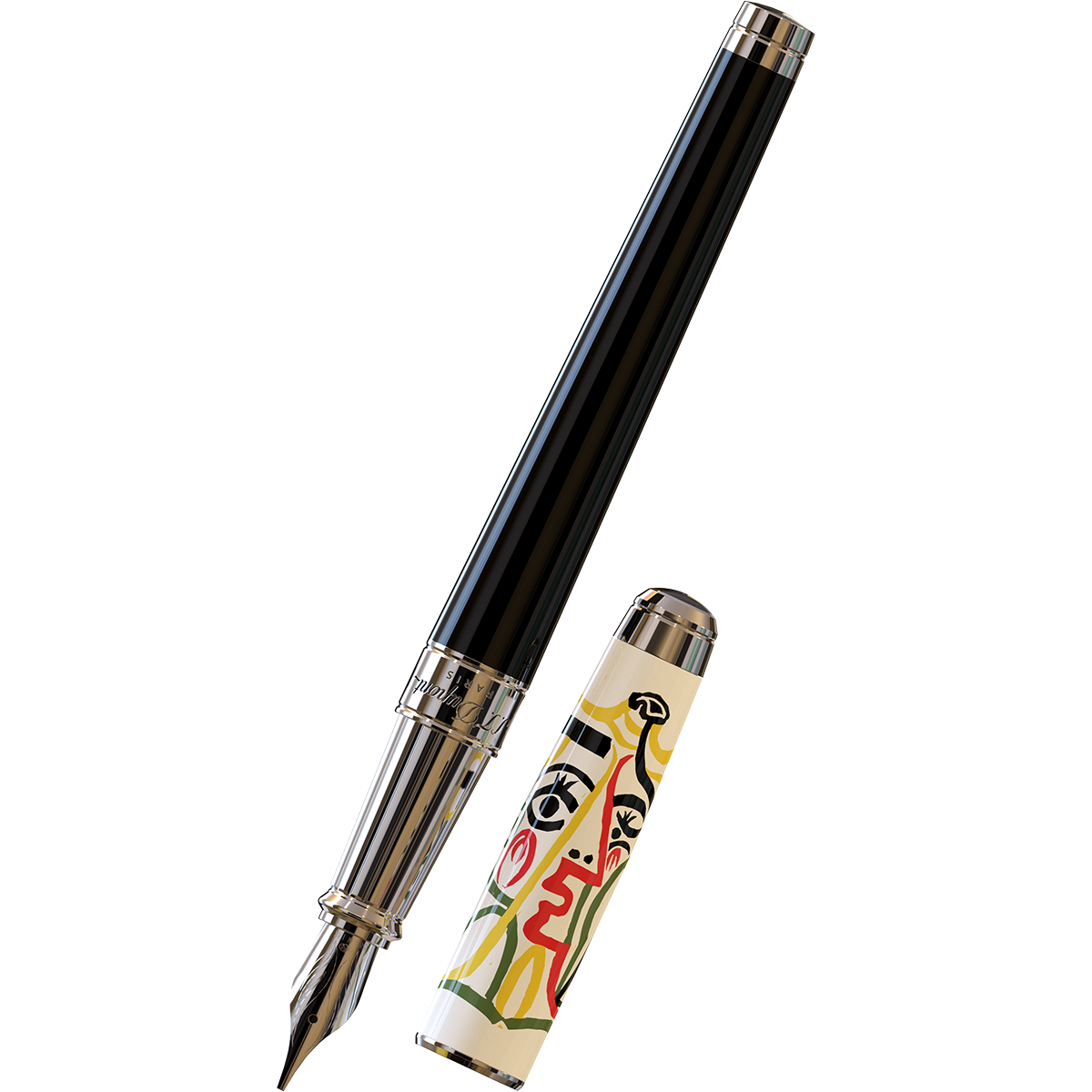 S T Dupont Line D Fountain Pen - Eternity Picasso (Large)-Pen Boutique Ltd