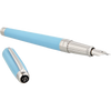 S T Dupont Line D Fountain Pen - Eternity - Turquoise - Palladium Trim (Large) - Medium Point.-Pen Boutique Ltd