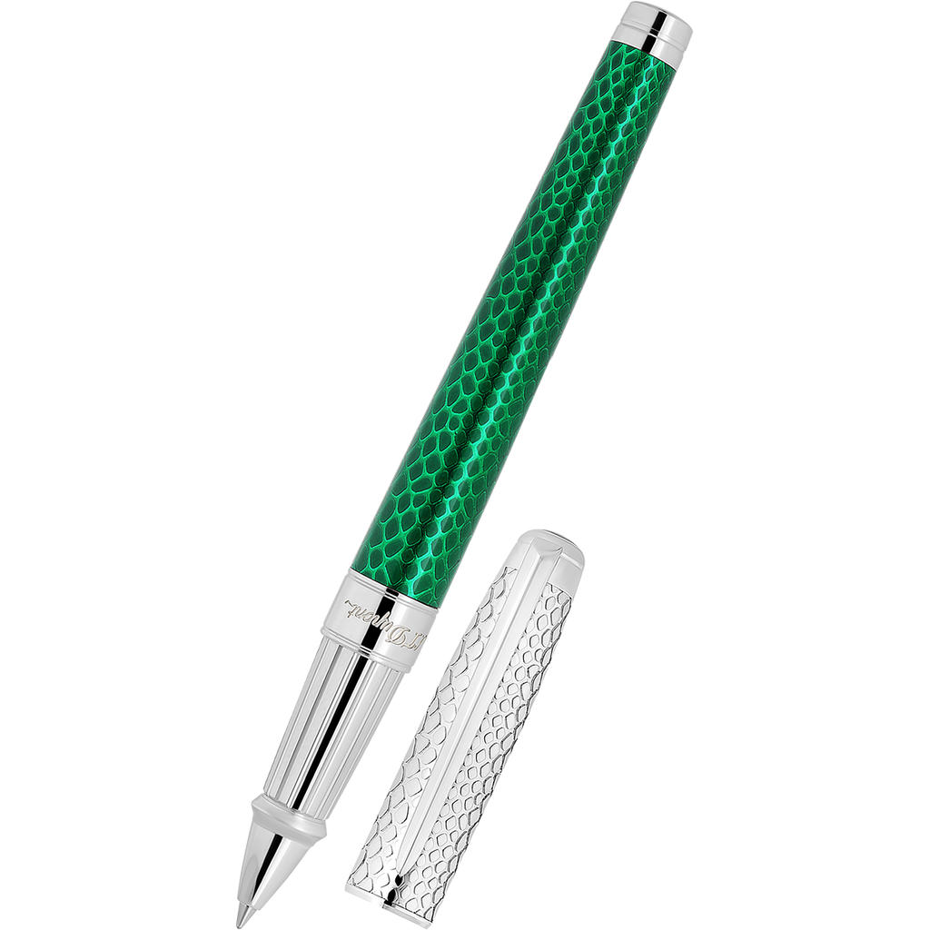 S T Dupont Line D Rollerball Pen - Wild Eternity - Green (Large)-Pen Boutique Ltd