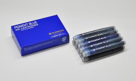 Platinum Ink Cartridges - Carbon Blue (10 per box)-Pen Boutique Ltd