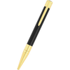 S T Dupont D-Initial Ballpoint Pen - Black - Gold Trim-Pen Boutique Ltd