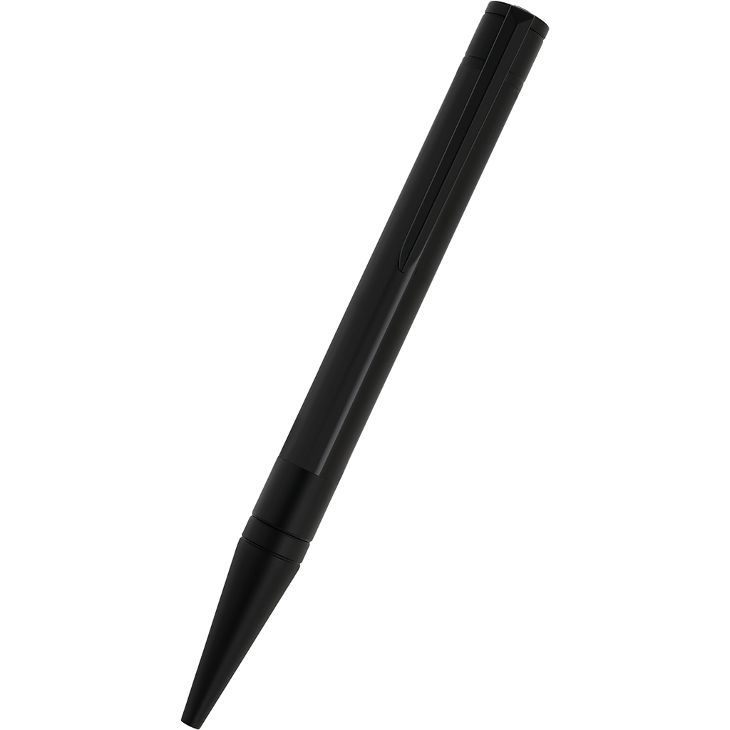 S T Dupont D-Initial Ballpoint Pen - Black - Matte Black Trim-Pen Boutique Ltd
