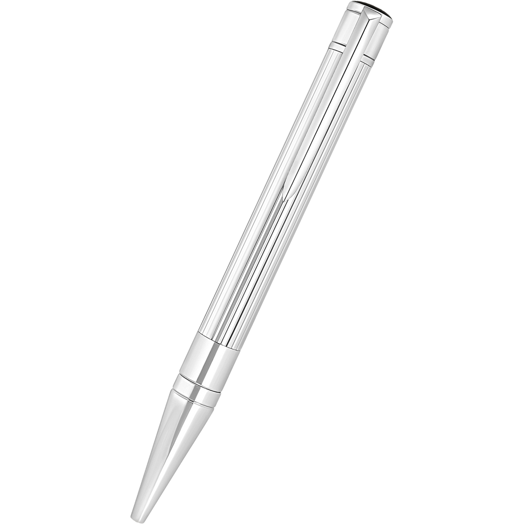 S T Dupont D-Initial Ballpoint Pen - Duo Tone - Chrome Trim-Pen Boutique Ltd
