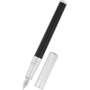 S T Dupont D-Initial Fountain Pen - Duotone - Chrome Trim-Pen Boutique Ltd