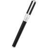 S T Dupont D-Initial Rollerball Pen - Black - Chrome Trim-Pen Boutique Ltd