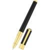 S T Dupont D-Initial Rollerball Pen - Black - Gold Trim-Pen Boutique Ltd