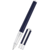 S T Dupont D-Initial Rollerball Pen - Blue - Chrome Trim-Pen Boutique Ltd