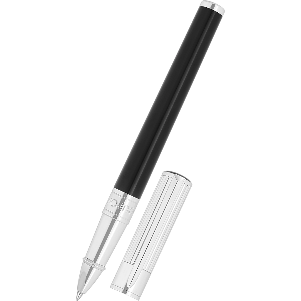 S T Dupont D-Initial Rollerball Pen - Duo Tone - Chrome Trim-Pen Boutique Ltd