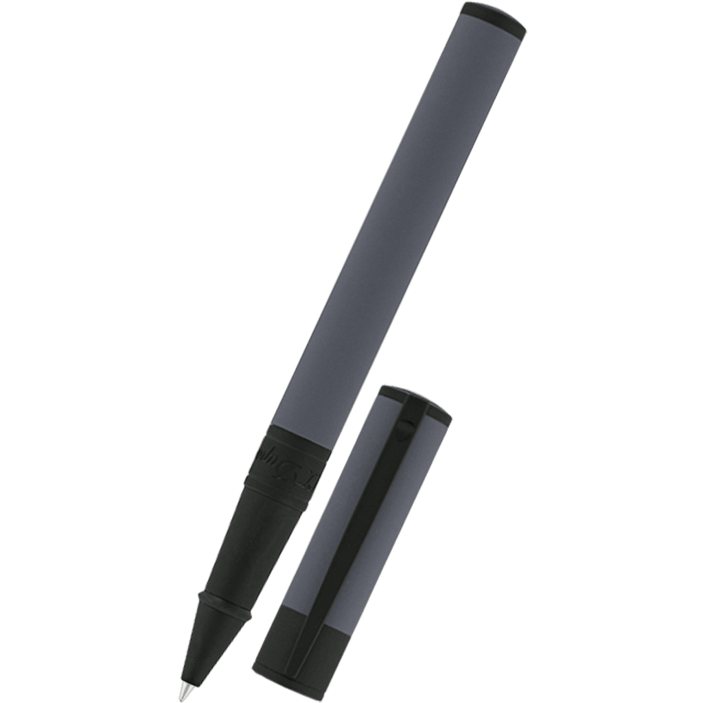 S T Dupont D-Initial Rollerball Pen - Velvet - Graphite/Matte Black-Pen Boutique Ltd