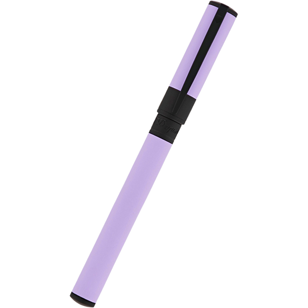 S T Dupont D-Initial Rollerball Pen - Velvet - Lilac/Matte Black-Pen Boutique Ltd