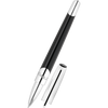 ST Dupont Defi Millennium Rollerball Pen - Black - Shiny Silver Trim-Pen Boutique Ltd
