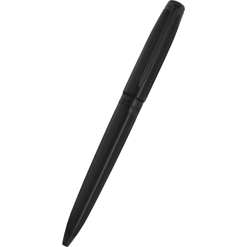 S T Dupont Line D Ballpoint Pen - Eternity Silky Black (Large)-Pen Boutique Ltd