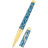 S T Dupont Line D Fountain Pen - Eternity Fender Blue & Golden (Large)-Pen Boutique Ltd