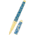 S T Dupont Line D Fountain Pen - Eternity Fender Blue & Golden (Large)-Pen Boutique Ltd