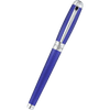 S T Dupont Line D Fountain Pen - Velvet Firehead Guilloche - Ocean Blue-Pen Boutique Ltd