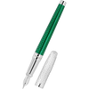 S T Dupont Line D Fountain Pen - Wild Eternity - Green Snake Skin (Large)-Pen Boutique Ltd