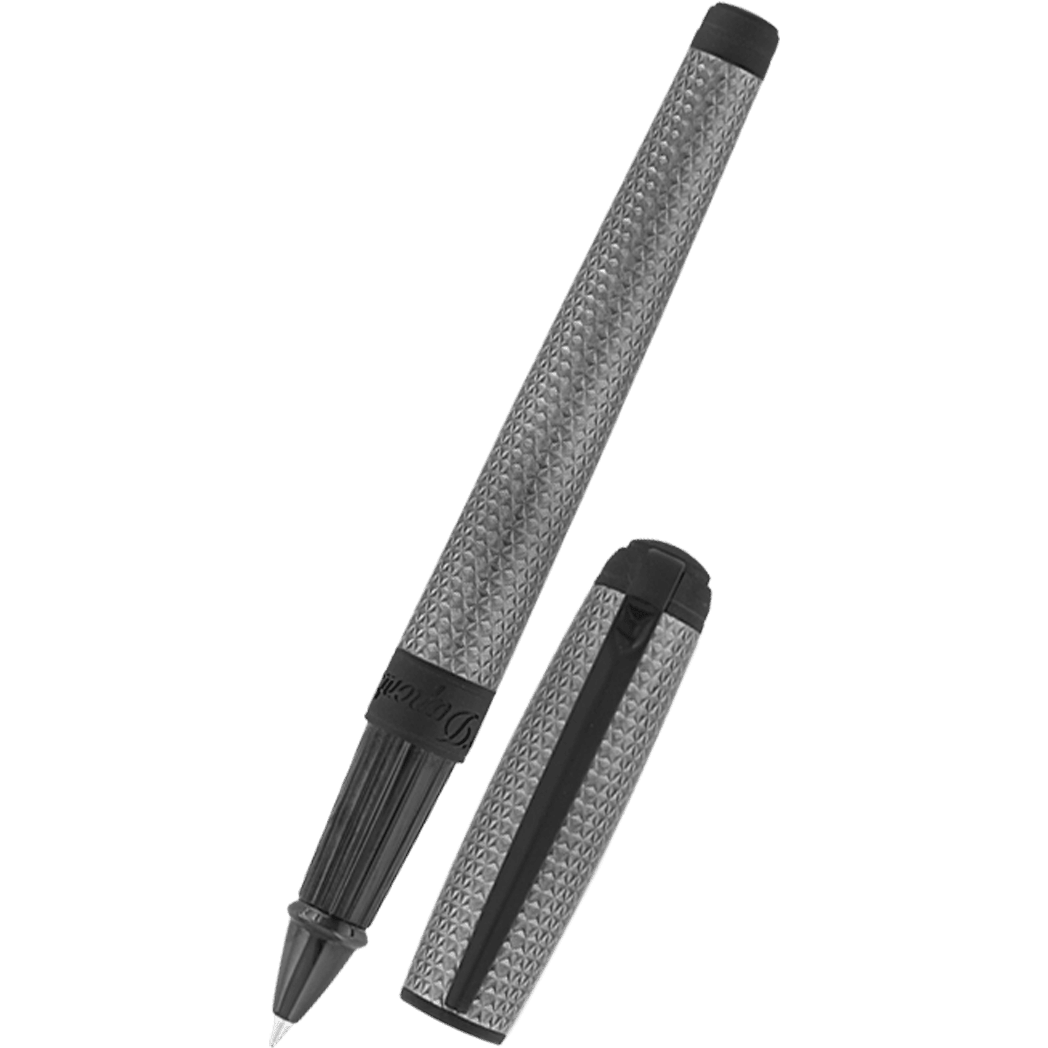 S T Dupont Line D Rollerball Pen - Velvet Firehead Guilloche - Graphit ...