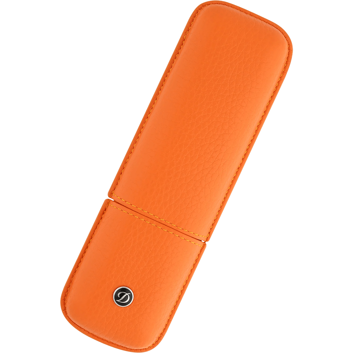 S T Dupont Rigid Two Pen Case - Orange - Pen Boutique Ltd