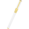 S T Dupont D-Initial Rollerball Pen - White - Gold Trim-Pen Boutique Ltd