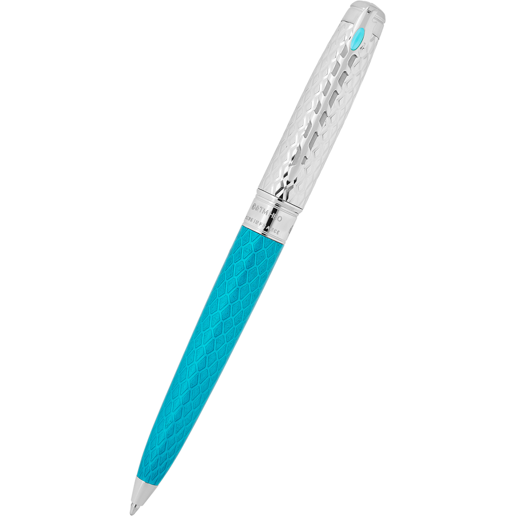 S T Dupont Line D Ballpoint Pen - Eternity Game of Thrones - Ice Blue (Large)-Pen Boutique Ltd