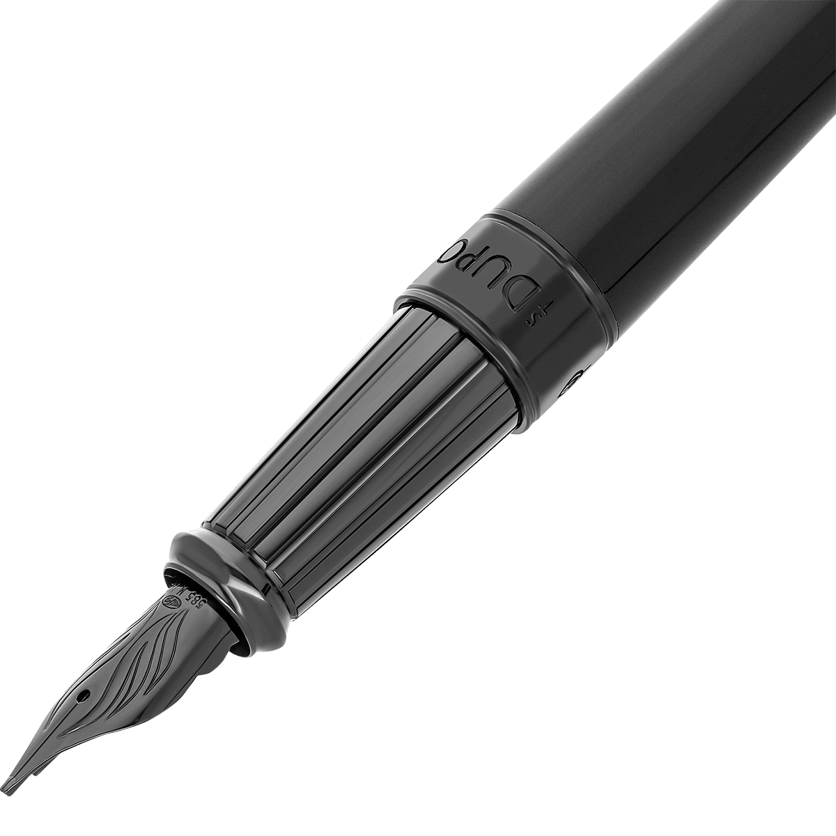 S.T. Dupont Line D Eternity Silky Black Fountain Pen – Large