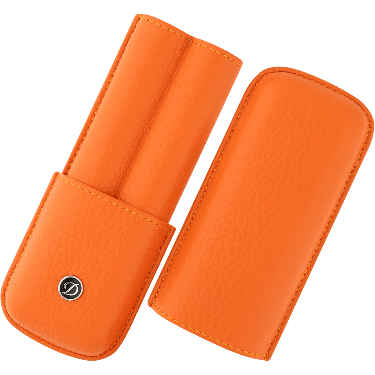 S T Dupont Rigid Two Pen Case - Orange - Pen Boutique Ltd