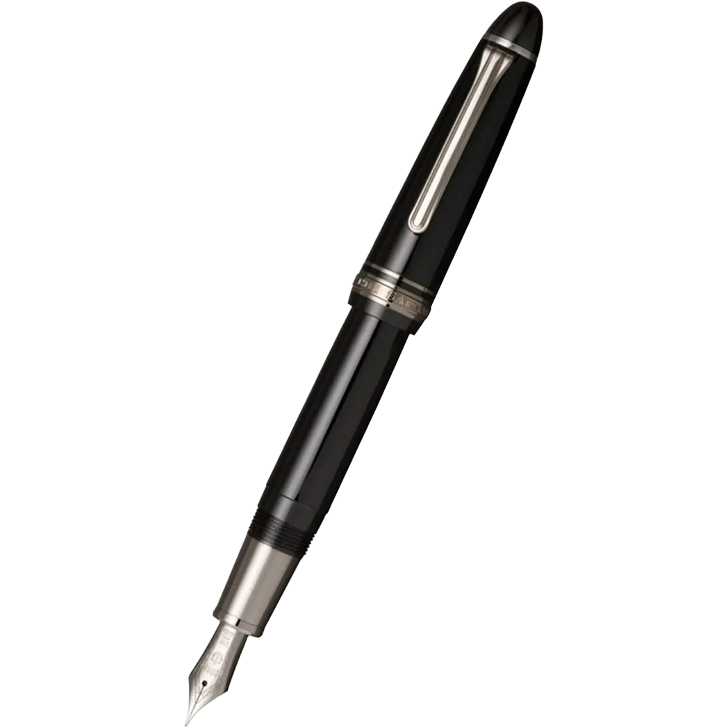 Sailor 1911 Black Luster Fountain Pen - Main Image