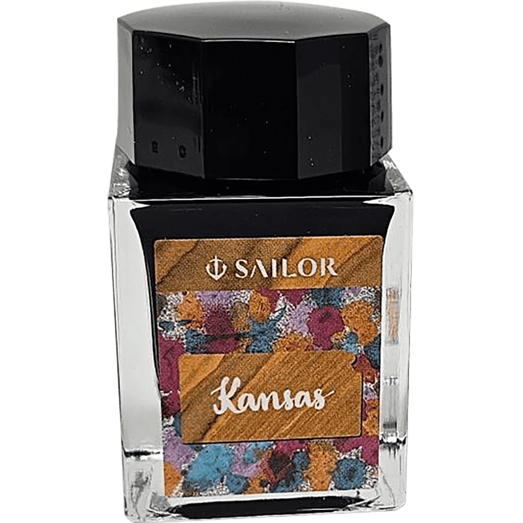 Sailor 50 State Ink – Kansas | Golden Yellow Fountain Pen Ink – 20ml