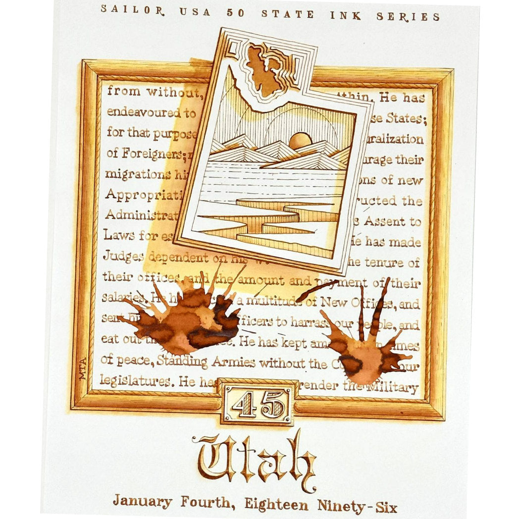 Sailor Bottled Ink - USA State - Utah - 20ml-Pen Boutique Ltd